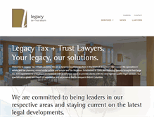 Tablet Screenshot of legacylawyers.com
